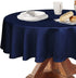 Obstal 210GSM Round Table Cloth, Oil-Proof Spill-Proof and Water Resistance Microfiber Tablecloth, Decorative Fabric Circular Table Cover for Outd...
