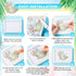 Dispowreath 16 Sheets Ocean Boho Rub on Transfers Stickers Mixed Sea Life Rub on Transfers for Crafts Fish Starfish Decor Furniture Decals for DIY...