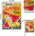 Home Decorative Sweet Summer Time Garden Flag, Buffalo Plaid Check Lemon House Yard Watermelon Bee Lemonade Outside Decoration, Seasonal Farmhouse...