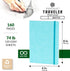Pentalic 6" x 8" Pocket Sketchbook Traveler Journal, 160 Pages, Turquoise...