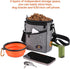 Ownpets Dog Training Pouch, Pet Treat Training Pouch with Collapsible Bowl, Shoulder Strap & Waist Strap, 4 Ways to Wear, Practical Training Bag f...