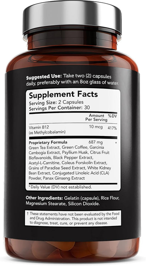 Vitamin Bounty Burn X13 - Thermogenic Fat Burner, Fat Burner for Men, Fat Burners for Women, Thermogenic Warming, Support Muscle Growth, Pumps, Va...