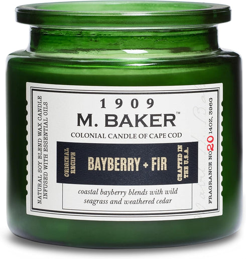 Colonial Candle Bayberry Fir Scented Jar Candle | 2-Wick Natural Soy Blend Wax Candle for Home | Relaxing Aromatherapy Candle Infused with Essenti...