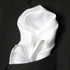 Fine White 100% Silk Pocket Square for Men Full-Sized 17"x17"...