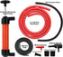 Multi-Purpose Siphon Transfer Pump Kit, with Dipstick Tube | Fluid Fuel Extractor Suction Tool for Oil, Gasoline, Water, Liquids & Air...