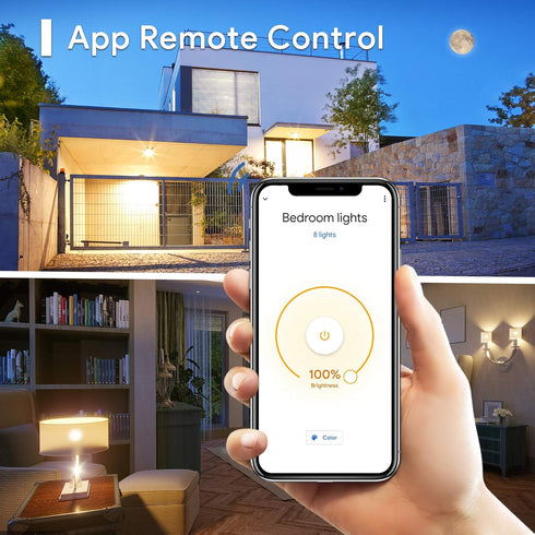 Energetic LED Bluetooth Smart Light Bulb, A19 Dimmable 60W Equivalent 2700-6500K Tunable White, Work with Hey Google, Smart Speaker Required, Goog...