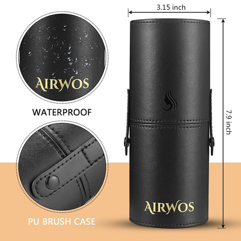AIRWOS® Makeup Brushes Set Professional 14Pcs Makeup Brushes Pearl Flash Handles Premium Synthetic Foundation Face Powder Brush Blending Eyeshadow...