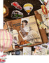 ABARWER 300 PCS Travel Vintage Scrapbooking Supplies Kit, Bullet Junk Journal Kit with Washi Tape Aesthetic Scrapbook Paper,Scrapbook Embellishmen...