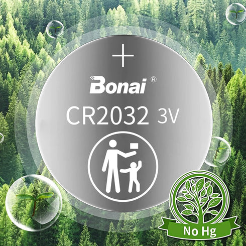 BONAI CR2032 Battery 3V Lithium Battery Coin Button Batteries 30 Count...