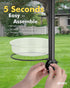 iBorn Bird Feeders Station Water Tray and Ring for 1” Pole Stand Station Outdoor Accessory for Humming Bird Feeders for Outside,5SECOND to Install...
