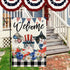 4th of July Patrioctic Cat Garden Flag 12x18 Inch Vertical Double Sided Welcome Floral Cat Memorial Day Independence Day Outside Yard Party Decora...