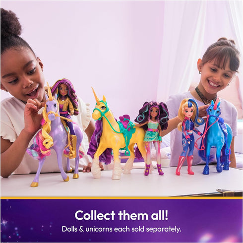 Unicorn Academy, Sophia Doll with Rainbow-Streaked Hair, 6 Fashion Accessories & Hair Styling Tool, 9.5”, Dolls & Unicorn Toys for Girls Ages 4 an...