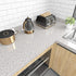 FunStick Granite Countertop Contact Paper Waterproof Self Adhesive Grey Granite Wallpaper Peel and Stick Countertops Marble Contact Paper for Kitc...