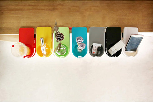 Drinking Cup Holder Clip Home Office Table Desk Side Clip Water Drink Beverage Soda Coffee Mug Holder Cup Clip Design (Grey)...