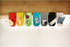 Drinking Cup Holder Clip Home Office Table Desk Side Clip Water Drink Beverage Soda Coffee Mug Holder Cup Clip Design (Grey)...