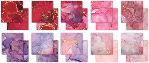 Craft Consortium Double-Sided Paper Pad 12"X12" 30/Pkg-Ink Drops Rose, 20 Designs -CCPAD022...