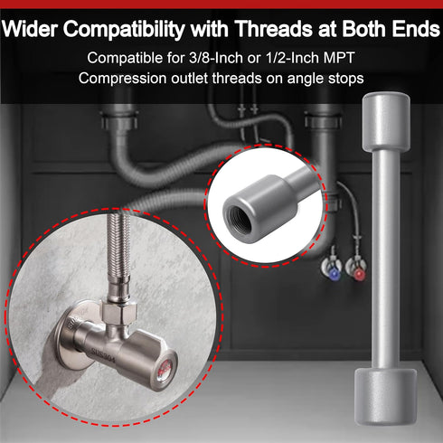 Plumbing Tools Angle Stop Wrench, Angle Stop Removal Tool for Professional Plumber, Plumbers Wrench Tools for Installing a New Compression Angle S...