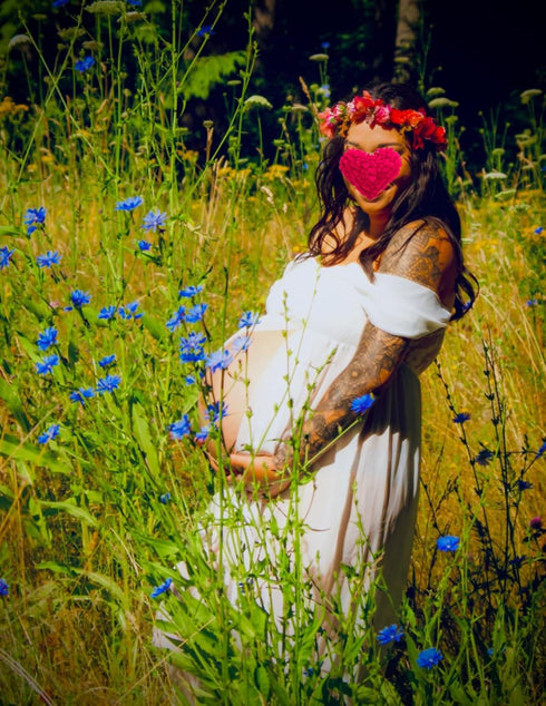 Vivivalue Adjustable Flower Headband Women Floral Crown Hair Wreath Flower Headpiece Halo Boho with Ribbon Wedding Party Festival Photos Maroon...