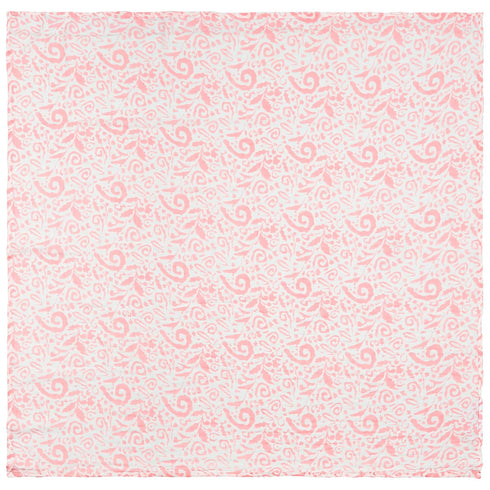 C.R. Gibson BLAN-24244 Pink Paisley 100% Cotton Muslin Swaddle Blanket for Newborns, 40" W x 40" L, Pink...