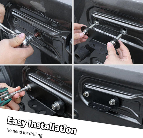 Tailgate Hinge CB Antenna Mount Compatible with Jeep Wrangler JL & Unlimited 2018-2023...