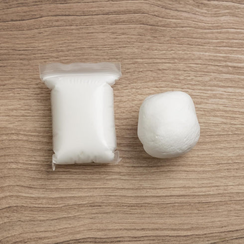 White Air Dry Foam Clay 8oz - Super Soft Modeling Clay for Kids Age 3-12, Ultra Light, Safe & Non-Toxic Molding Clay for Sculpting, Perfect for Ar...