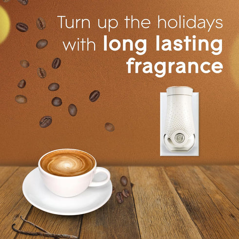 Glade PlugIns Refills Air Freshener, Scented and Essential Oils for Home and Bathroom, Cozy Vanilla Cappuccino, Limited Edition Scent, 4.69 Fl Oz,...
