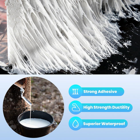 ADHES Butyl Tape Waterproof Tape, 1.2mm Thick, 2 inch x 16 feet, Aluminum Foil Tape Butyl Sealant tape for RV Repair, Window, Silicone, Boat and P...