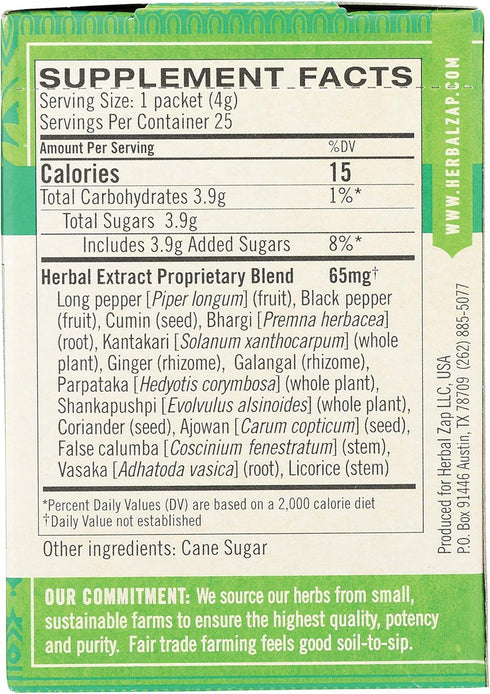 Herbal ZAP Instantly Dissolving Ayurveda Digestive & Immune Support to Balance Vata Kapha Ayurvedic Doshas. 25 Count Box, 3.53 Ounce...