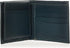 Timberland mens Leather Wallet With Attached Flip Pocket, Navy (Fine Break), One Size...