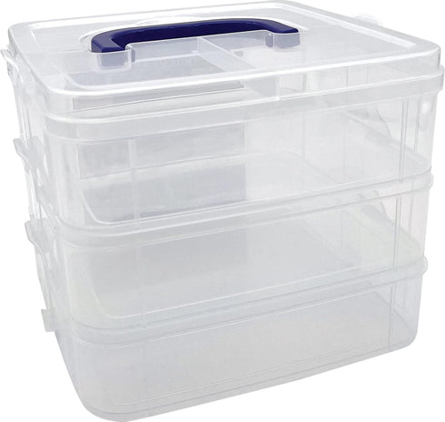 Teacher Created Resources Clear Stackable Storage Containers (TCR20449), 7"L x 6.5"W x 5.38"H...