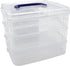 Teacher Created Resources Clear Stackable Storage Containers (TCR20449), 7"L x 6.5"W x 5.38"H...