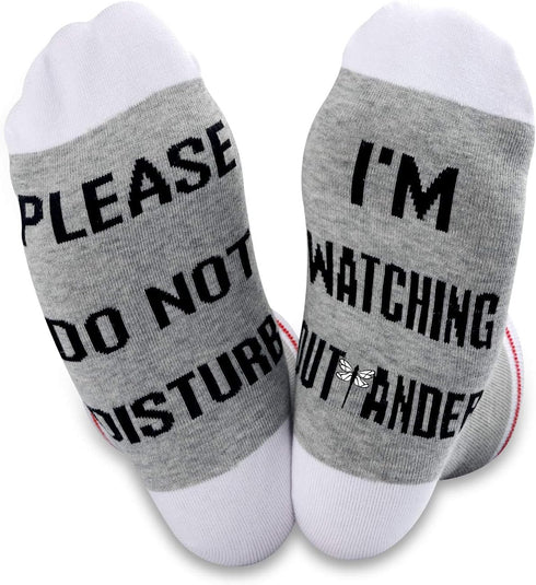 TSOTMO 2 Pairs TV Show Merch TV Show Lover Inspired Novelty Socks Dragonfly Gift Jamie Fans Gift...