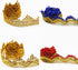 Long 14 Yard Wide 35mm/1.37inch Blue Gold with Gold Sequins lace Trim Decorated Gimp Trim Craft Ribbon for DIY Craft Sewing Fabric, Crafts and Sew...