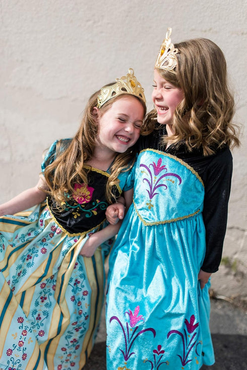 Little Adventures Alpine Princess Coronation Dress Up Costume (Large Age 5-7) - Machine Washable Child Pretend Play and Party Dress with No Glitte...