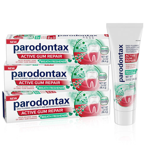 Parodontax Active Gum Repair Breath Freshener Toothpaste, 3x3.4 oz...