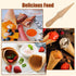 2Pcs Ice Cream Cone Molds, Reusable wooden Cream Horn Molds Waffle Cones Pizzelle Roller Egg Roll DIY Mold for Kitchen Cooking and Baking...