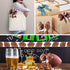 20 Yards/4 Rolls Football Wired Ribbons 2.5 Inches Wide Green Brown Wired Ribbon Sports Burlap Ribbon Rolls Ball Pattern Ribbons for DIY Wrapping ...