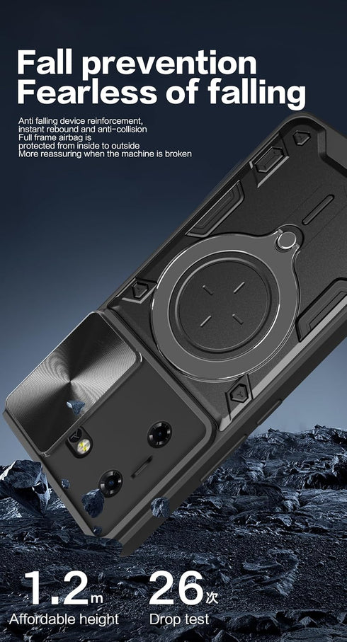 Case Compatible with Tecon Pova 5 Case,Case Compatible with Tecon Pova 5 NFC,with Slide Camera Lens Cover Case Compatible with Tecon Pova 5 LH7n C...