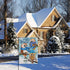Home Decorative Hello Winter Owls Family Garden Flag, Animals Yard Outside Decorations, Snow Farmhouse Outdoor Small Decor Double Sided 12x18...