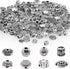 100g Silver Tibetan Beads Sterling Beads Silver Spacer Beads with Hole Metal Bead Caps Antique Silver Beads Spacers Craft for Bracelets Crafts Jew...