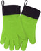 uxcell Silicone Oven Mitts, Heat Resistant Gloves Dutch Pot Holders, Kitchen Hand Protection, Non-Slip Grip Double Oven Gloves, with Hanging Loop,...