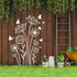 Flower Stencils for Garden Fence Large Flower Stencil for Wall 14” Dandelion Butterfly Templates for Painting on Wood Furniture...