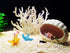 Aquarium Fish Tank Decorations Kit, Artificial Coral+Starfish+Mermaid+Plastic Coral, Betta Fish Tank Decor Ornament Landscape for Fresh...
