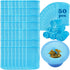 50 Pack Pool Skimmer Socks,Blue Pool Filter Socks for Skimmer Basket for Above Ground and Inground Pool Fine Mesh Screen Pool Skimmer Scum Socks S...