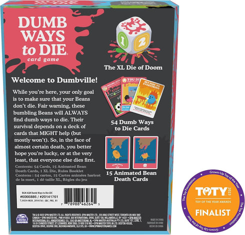 Spin Master Games, Dumb Ways to Die - The Viral Hit Card Game for College, Birthday & More, Family Games, Party Games, Fun Games, for Ages 12+...