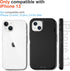 iPhone 13 Case with 2 Pack Screen Protector - Military Grade Rugged Full Body Phone Case for Men and Women (Black)...