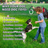 Interactive Durable Dog Chew Toys for Aggressive Small Medium Large Breed Chewers Indestructible Rubber Scented Chewing Triangle Ring Pull Dog Toy...