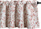 VOGOL Valances for Kitchen, Red Leaf Print Linen Textured Valance for Curtain Panels for Windows, Rod Pocket, 52x12, One Panel...