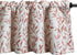 VOGOL Valances for Kitchen, Red Leaf Print Linen Textured Valance for Curtain Panels for Windows, Rod Pocket, 52x12, One Panel...