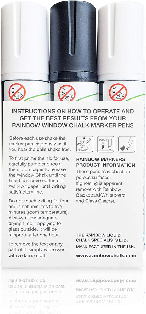 Glass Pen Window Marker: Jumbo Liquid Chalk Window Markers for Glass Washable, Car Marker or Mirror Paint Pen - Car Windows, Storefront Windows & ...